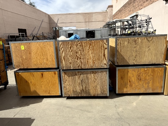 WOOD PRODUCE DISPLAY BIN