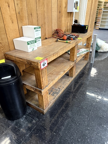 WOOD 3 TIER WORK BENCH