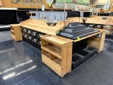 LARGE WOOD PRODUCE DISPLAY