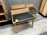 WOOD DISPLAY TABLES