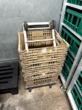 GROUP OF PRODUCE BINS ON DOLLY