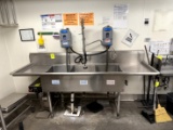 THREE COMPARTMENT STAINLESS SINK W/ SANITATION