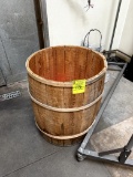 WOOD BARRELL MERCHANDISER