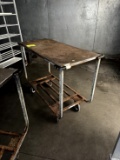 RUSTED FLAT TOP CART