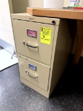 TWO DRAWER METAL FILE CABINET