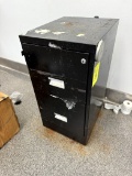 TWO DRAWER METAL FILE CABINET