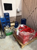 GROUP OF CRATES AND BOTTLES