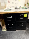 TWO DRAWER METAL FILE CABINET