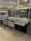 STAINLESS STEEL TWO COMPARTMENT SINK W/ SPRAYER