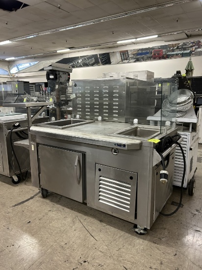AMTEKCO 5FT STAINLESS STEEL FOOD PREP CART