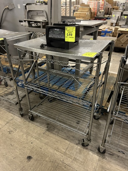 STAINLESS TOP METRO CART
