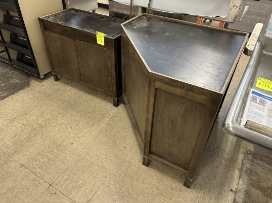 ASSORTED WOODEN PRODUCE DISPLAYS