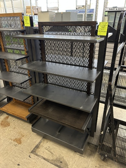 PORTABLE TWO-WAY 5-TIER MERCHANDISER