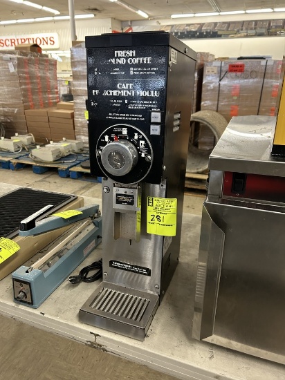 GRINDMASTER 875 COFFEE BEAN GRINDER (MISSING TOP)