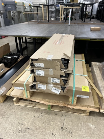 PALLET OF NEW LOZIER SHELVING PARTS