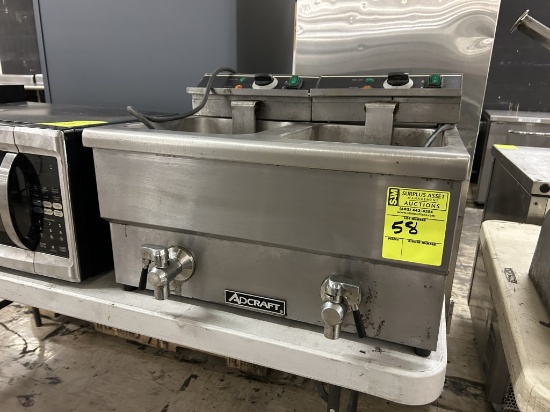 ADMIRAL CRAFT COUNTER TOP DOUBLE DEEP FRYER