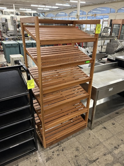 6 TIER WOOD DISPLAY