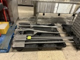 GROUP OF LARGE STAINLESS STEEL MIXING PADDLES