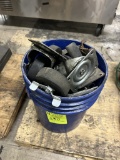 BUCKET OF ASSORTED CASTERS
