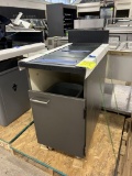 NEW MILLWORK TABLE/CABINET SECTION W/ TRASH CAN
