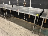 ADVANCE TABCO 7' STAINLESS STEEL WORK TABLE W/5