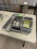 GROUP OF ASSORTED STAINLESS INSERTS