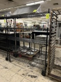 ULINE 5 TIER WIRE RACK W/CASTERS