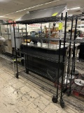 ULINE 5 TIER WIRE RACK W/CASTERS