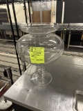 GLASS FLORAL VASE