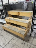 3 STEP WOOD DISPLAY