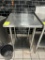24IN X 24IN X 34IN STAINLESS STEEL TABLE