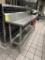 72IN X 20IN X 41IN STAINLESS STEEL TABLE W/ BACKSPLASH