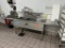 STAINLESS STEEL THREE COMPARTMENT SINK W/ ATTACHED HAND SINK
