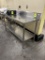 60IN X 25IN X 41IN STAINLESS STEEL TABLE W/ BACKSPLASH