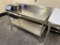 60IN X 25IN X 41IN STAINLESS STEEL TABLE W/ BACKSPLASH