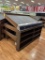 6FT PORTABLE SLANTED PRODUCE TABLES W/ SHELVING BELOW