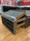 6FT PORTABLE SLANTED PRODUCE TABLES W/ SHELVING BELOW