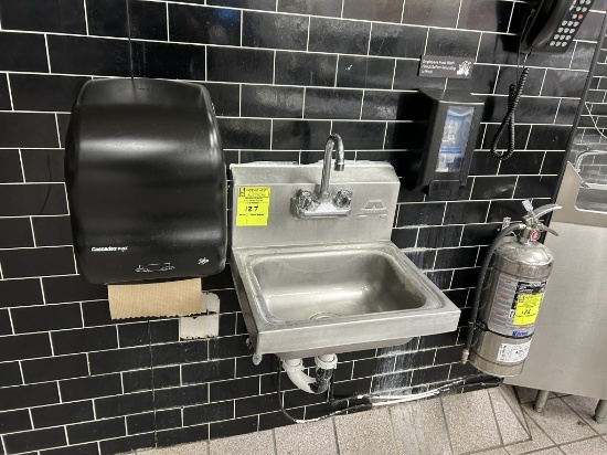 ADVANCE HAND SINK W/ SOAP AND PAPER TOWEL DISPENSER