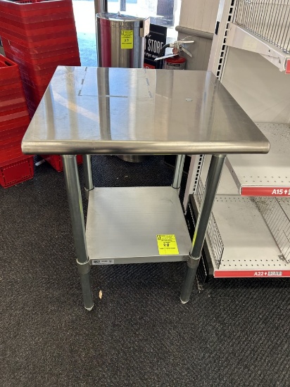 24IN X 24IN X 36IN STAINLESS STEEL TABLE