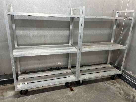 ASSORTED ALUMINUM COOLER CARTS