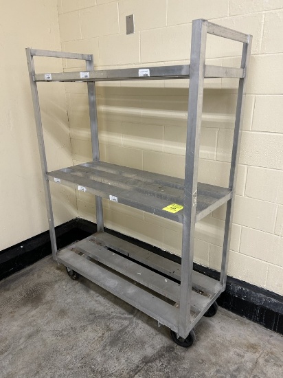 48IN X 20IN X 67IN ALUMINUM COOLER CART