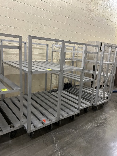 ASSORTED ALUMINUM COOLER CARTS
