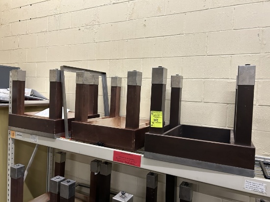 24IN X 24IN X 23IN WOODEN MERCHANDISING TABLES
