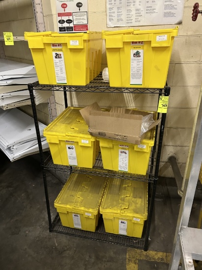 3FT METRO RACK W/ HAZMAT BINS