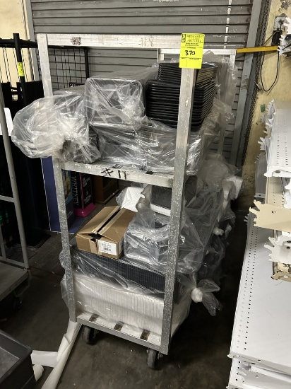 5FT ALUMINUM COOLER CART W/ CONTENTS