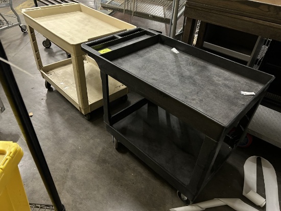 40IN X 25IN PLASTIC UTILITY CARTS