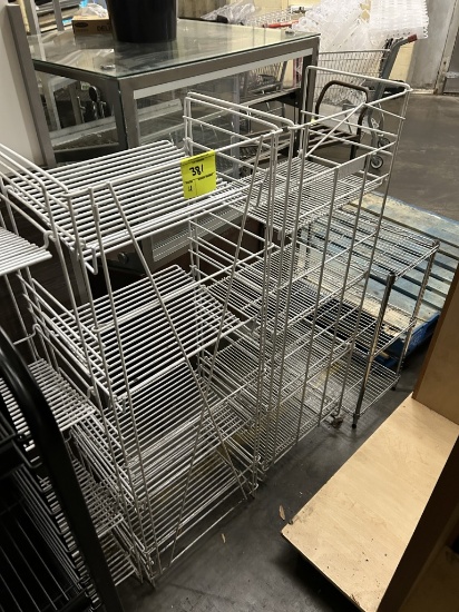 (3) WIRE MERCHANDISERS AND SMALL WIRE RACK
