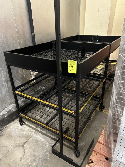 PORTABLE 3-TIER SALE MERCHANDISERS