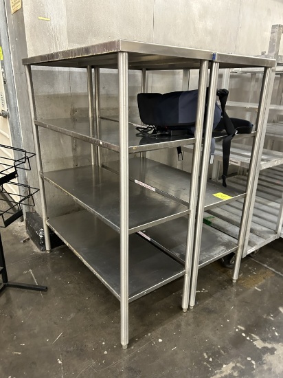 48IN X 19IN X 60IN STAINLESS STEEL RACKS