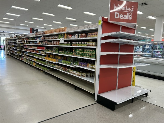 51FT OF MADIX GONDOLA SHELVING